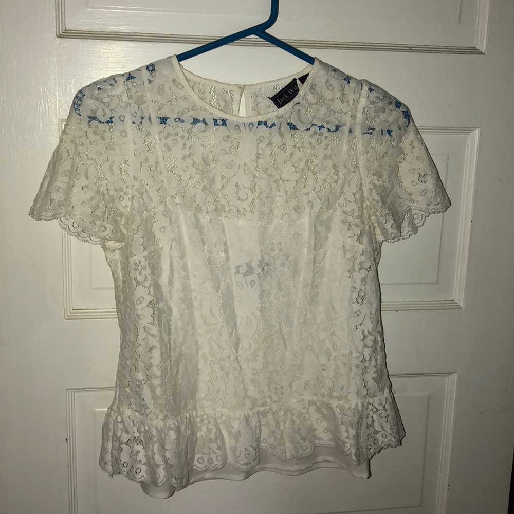 White lace blouse